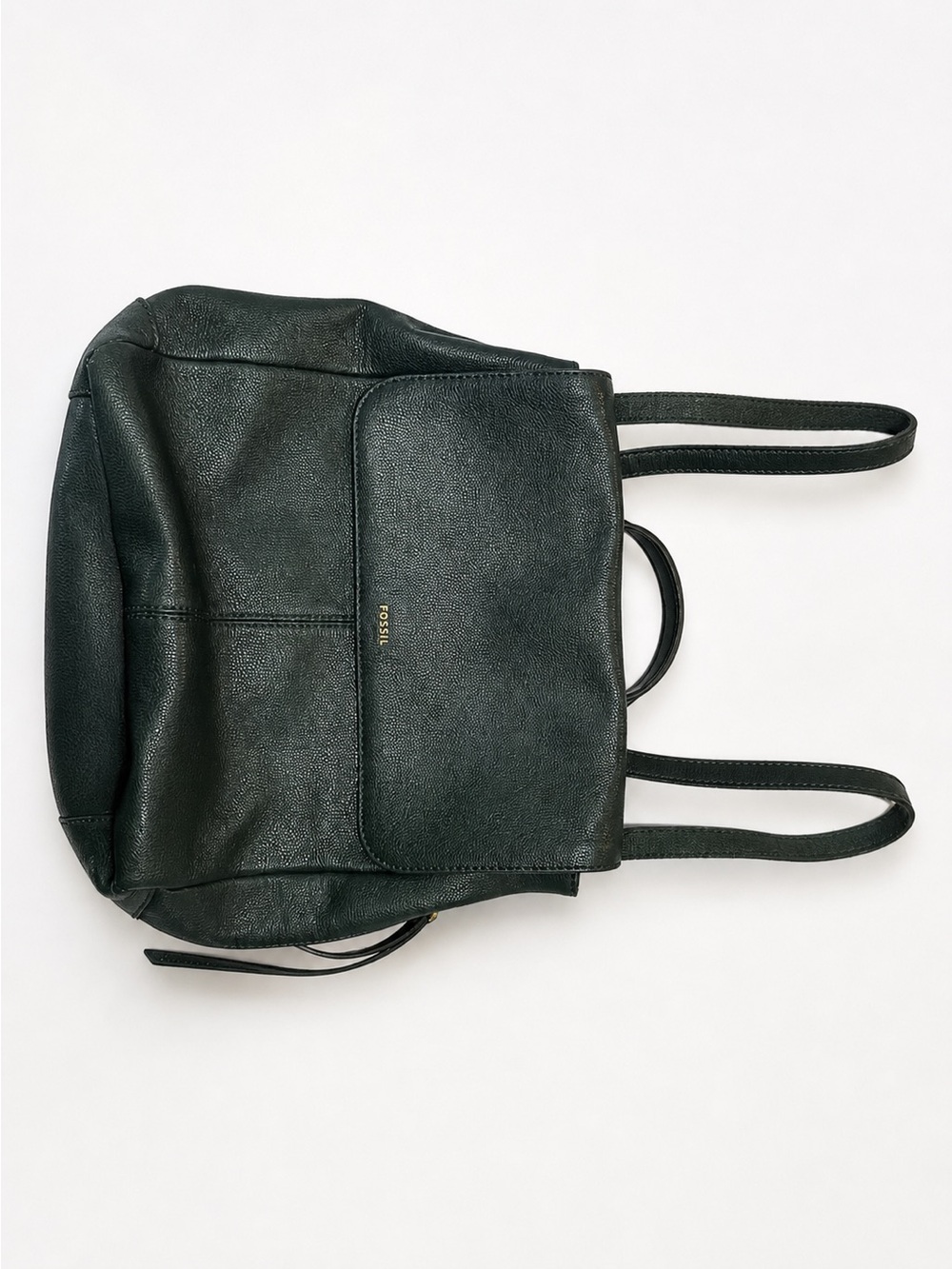 Fossil Claire Backpack Green Pebbled Leather Shoulder Bag
